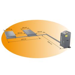 WDK-505X Подъемник ножничный слесарный 3,5 тонны, 380В