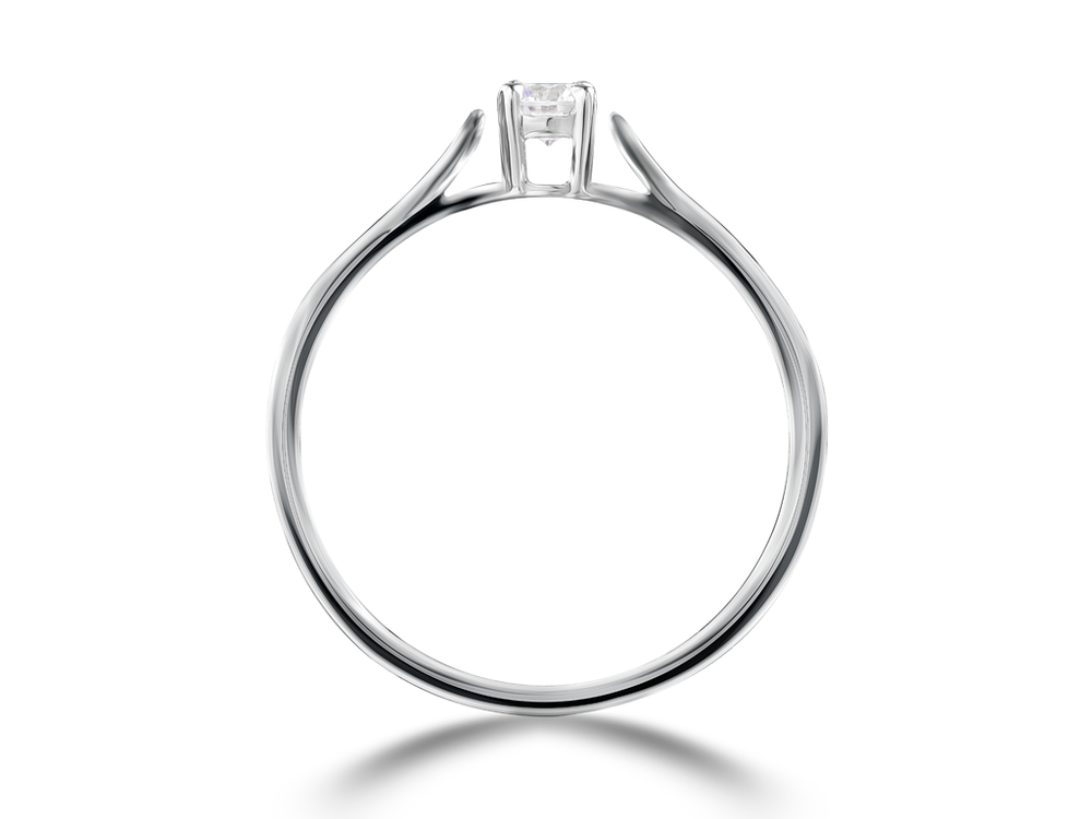 Помолвочное кольцо с бриллиантом