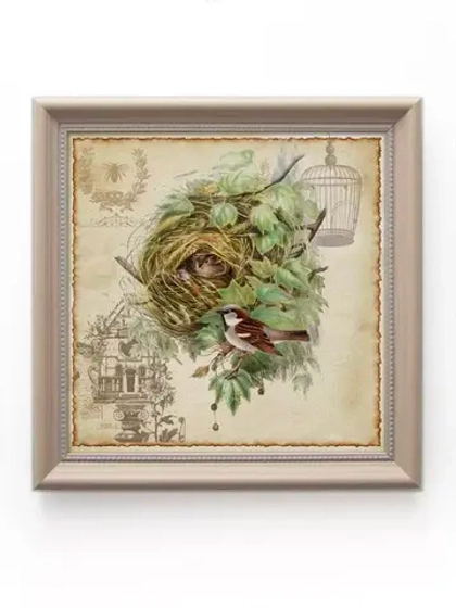 Картина на стену интерьерная на холсте 23х23см