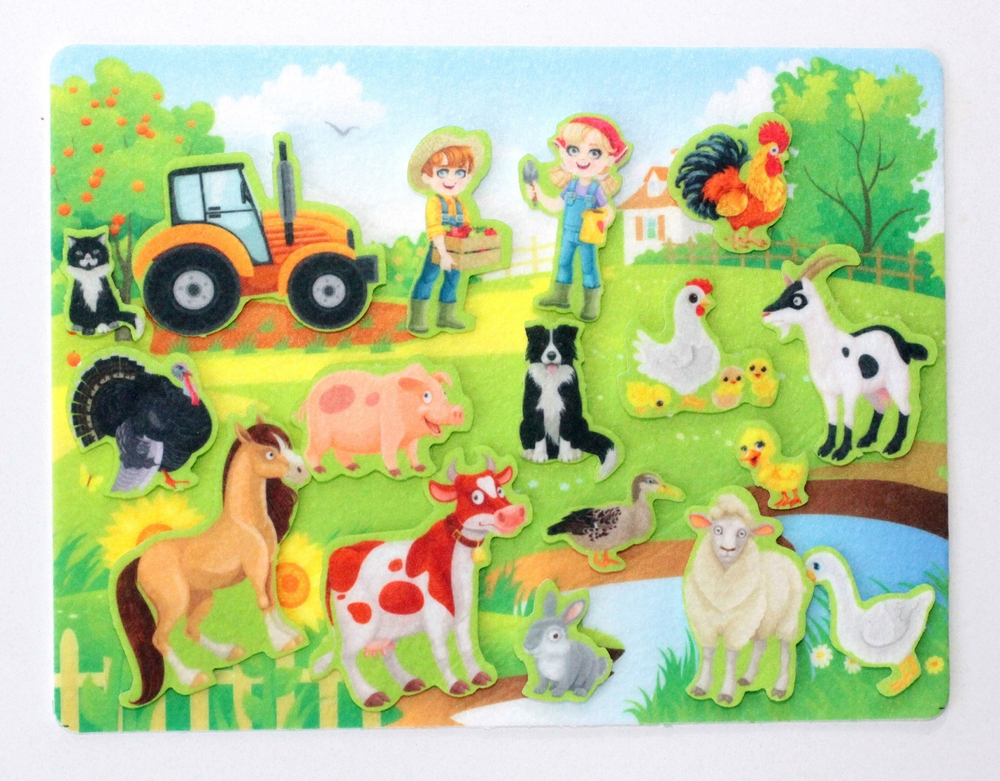 Набор из фетра на липучках Ферма