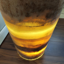 Раковина напольная из оникса Yellow ON-01346 (45*45*90 см)