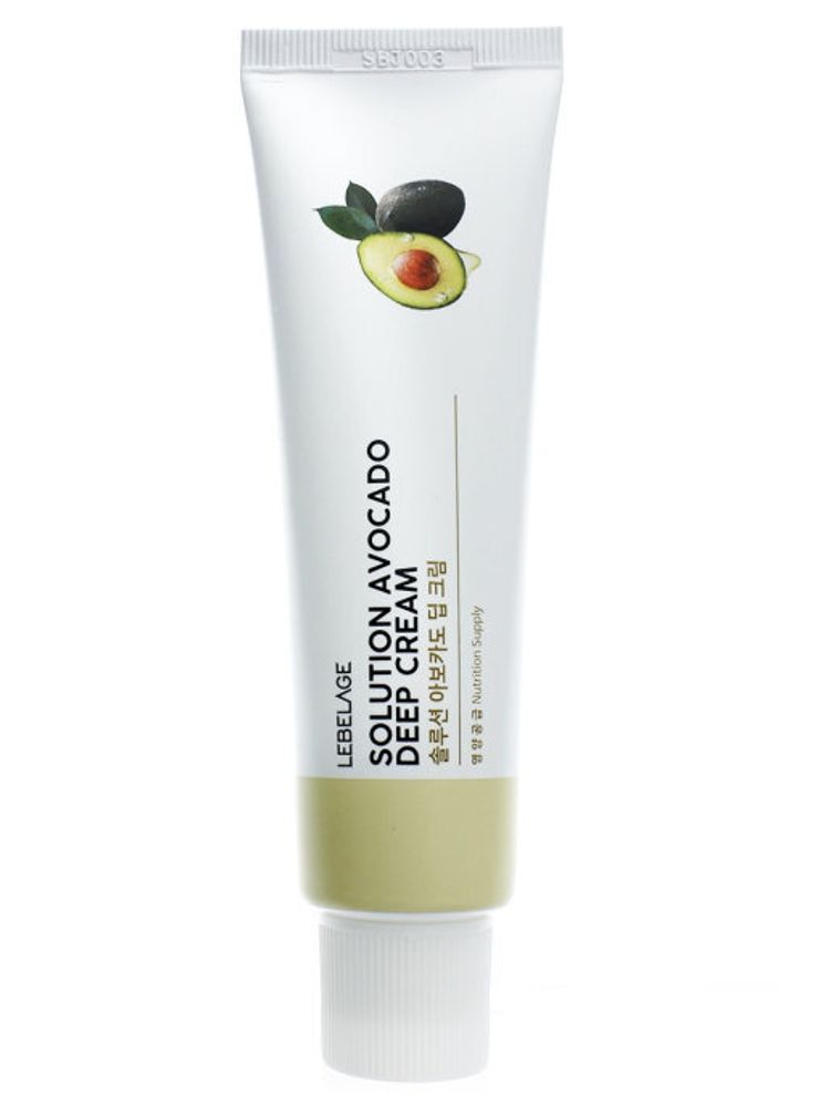 Крем для лица питательный с авокадо и пептидами LEBELAGE Solution Avocado Deep Cream 50 мл