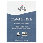 Earth Mama, Herbal Sitz Bath, 6 травяных саше, 93,6 г (3,3 унции)
