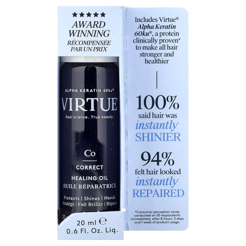 Virtue Labs, Correct, заживляющее масло, 20 мл (0,6 жидк. унции)