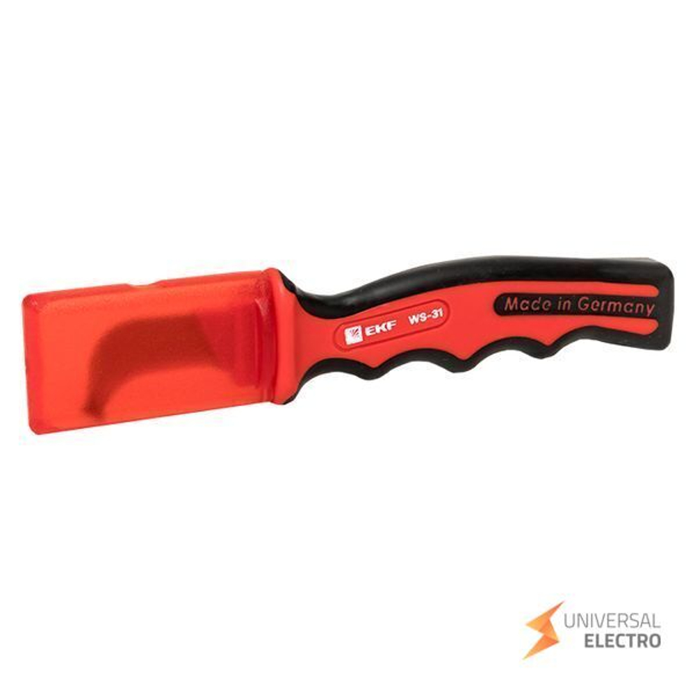 Нож для снятия изоляции с пяткой 1000V WS-31 EKF Professional