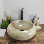 Раковина из оникса Donut Green Medium DO-60172 45*45*15