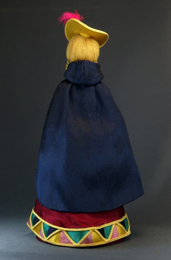 Кукла коллекционная Потешного промысла Дама в маскарадном костюме Коломбина. 0002