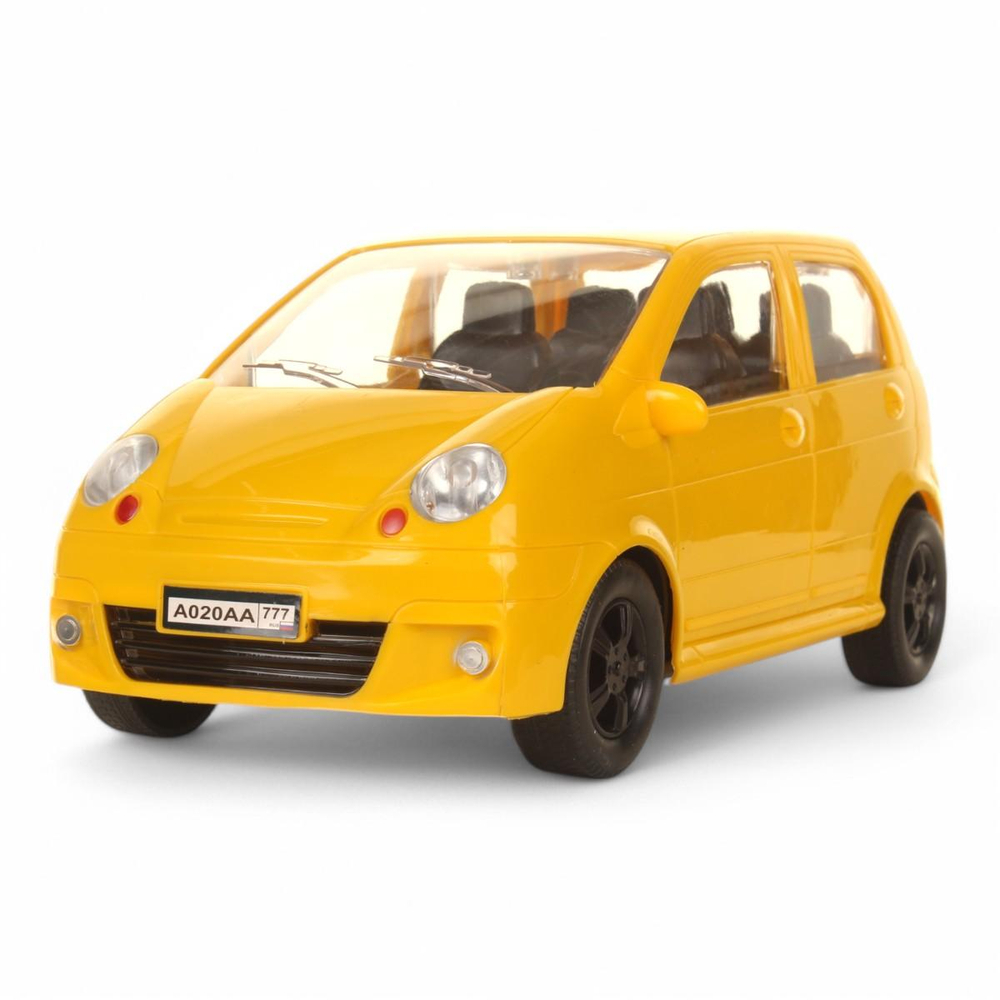Машина ин. Хэтчбек, 25см. прозрачные окна, цв. желтый. KMP 020gi