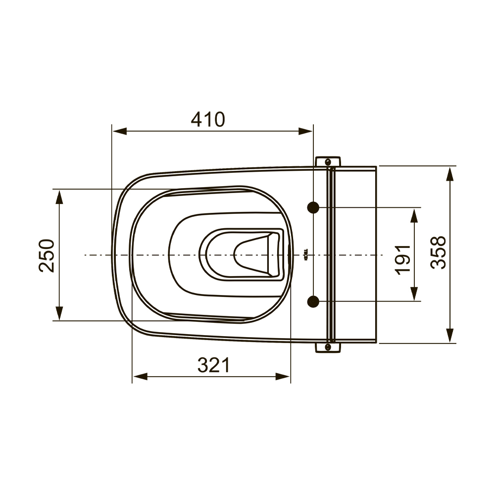 Унитаз TECEone с гигиеническим душем
