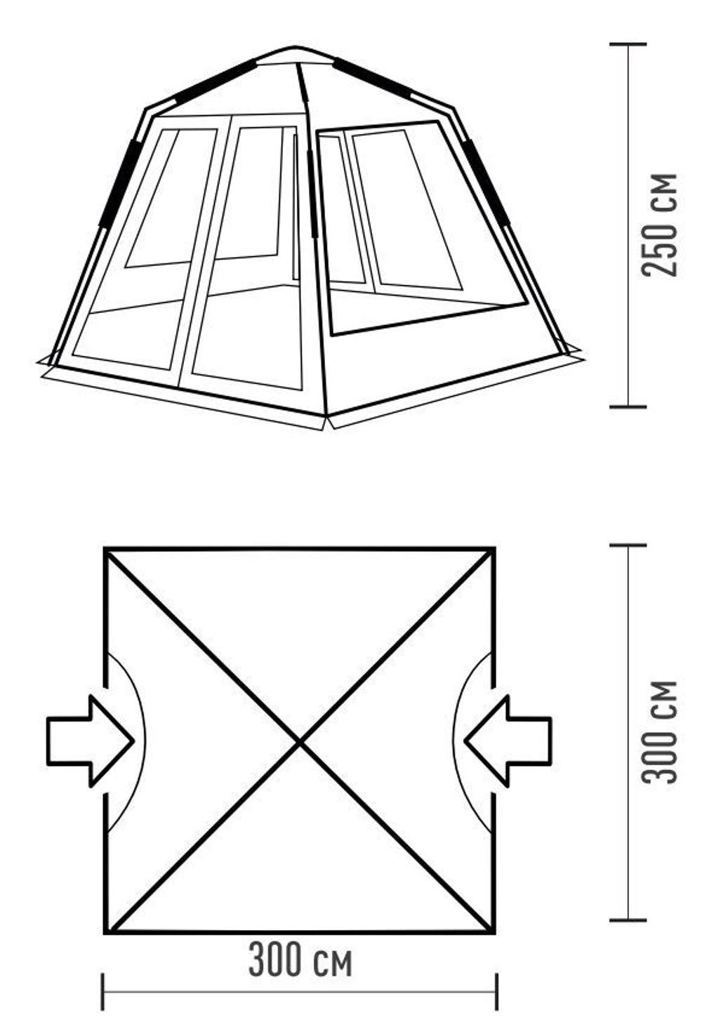 MOSQUITO шатёр Talberg  (серый)