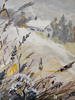 Картина интерьерная на холсте 38*55 см для интерьера "Начало зимы"