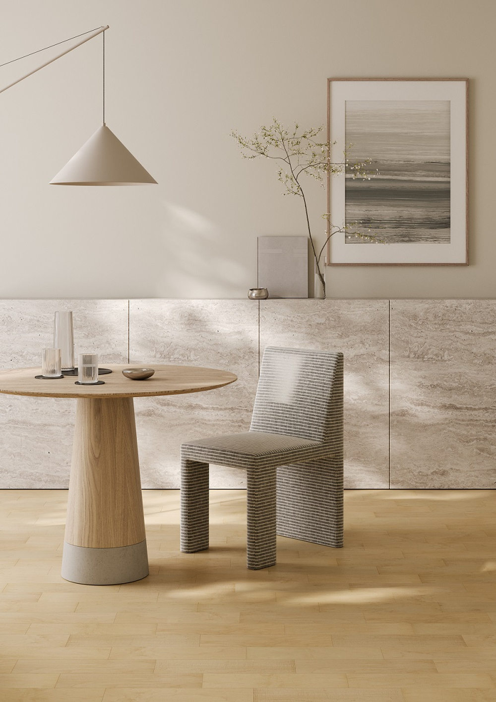 Кварцевый паркет Quartz Parquet Штучный паркет Клён Американский 44-400-61 5/0,6 мм