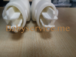 Шарнир ручки овал-овал Roan Bass Белый Левый