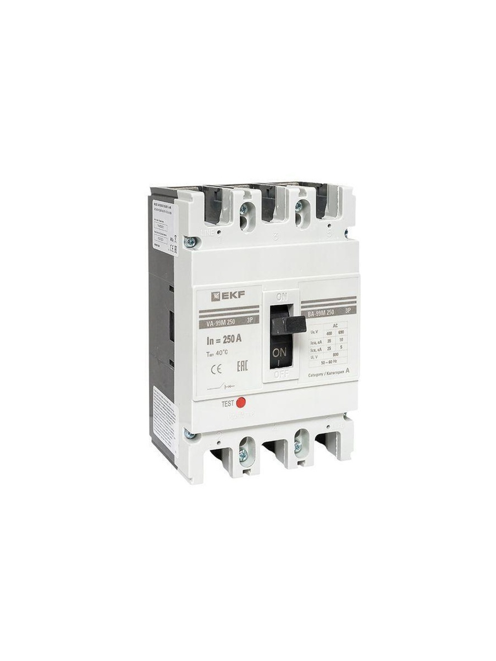 Выключатель автоматический 3п 250/250А 35кА ВА-99М PROxima EKF mccb99-250-250m