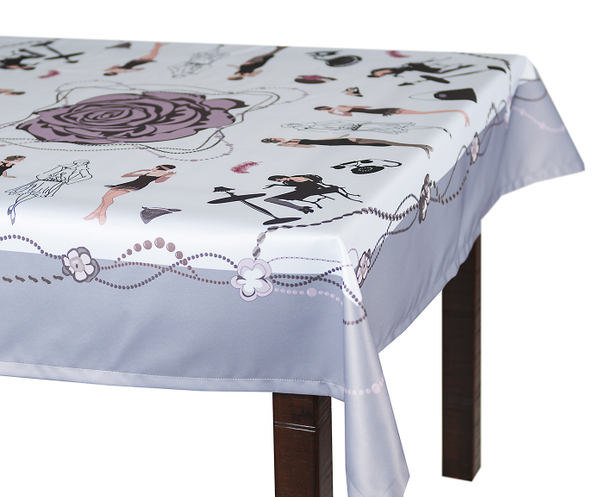Скатерть 140x180 Blonder Home Retro Party серая
