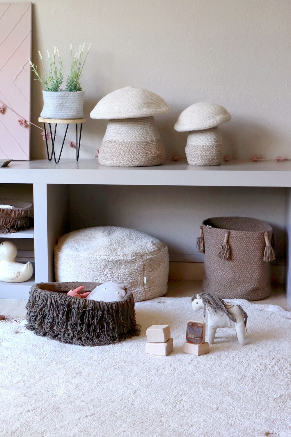 Корзина Lorena Canals Basket Woody Soil Brown 30 x 30Ø см