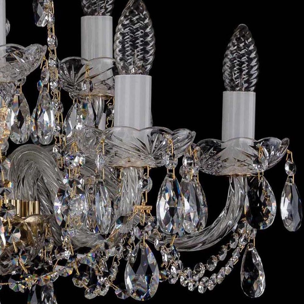 Подвесная люстра Bohemia Ivele Crystal 1402 1402/6_3/195/G