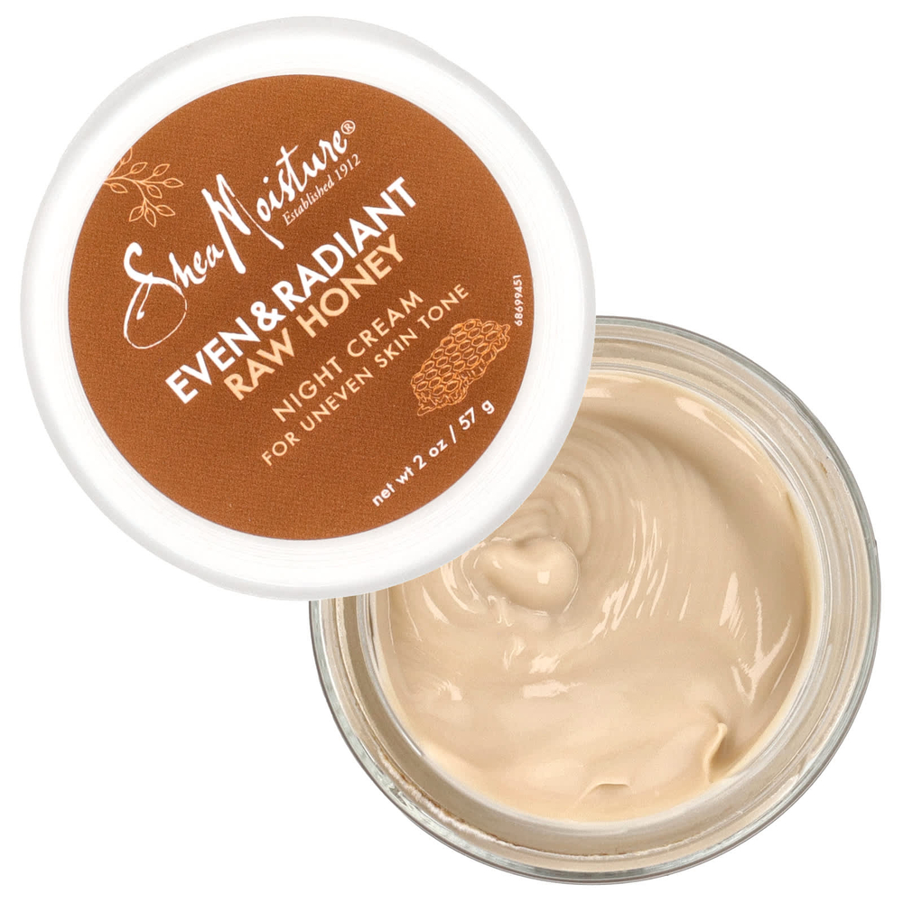 SheaMoisture, Even & Radiant Raw Honey, ночной крем, 57 г (2 унции)