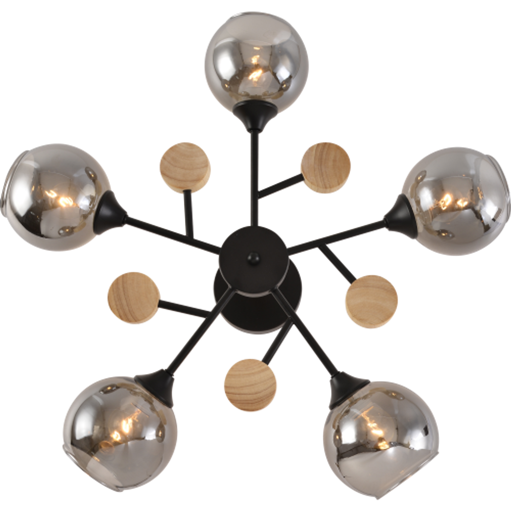 Люстра Rivoli Elouisa 9181-305 5 х Е27 60 Вт модерн