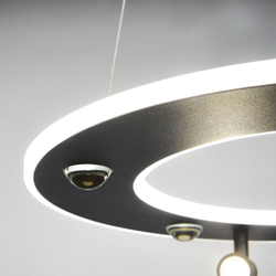 740447 Люстра DIVE LED 60W 3200LM G ЧЕРНЫЙ 3000-6000К