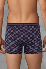 Мужские облегающие трусы-боксеры с графическим принтом Doreanse Reflection (Размер: S) (Цвет: темно-синий)