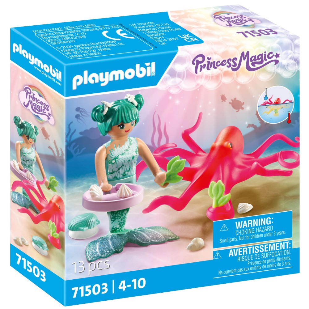 Playmobil - Princess Magic - Русалка с меняющим цветом осьминогом 71503
