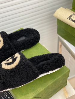 Gucci Wool Slide Sandal