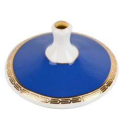 Банка с крышкой "Golden Blue" 12,5х9см v=350мл (фарфор) (подарочная упаковка)