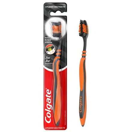 Colgate З/щ "Зиг Заг" Древесный уголь средние *12*72