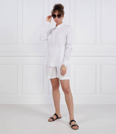 Льняное шорты BOSS BLACK - белый(50489930)