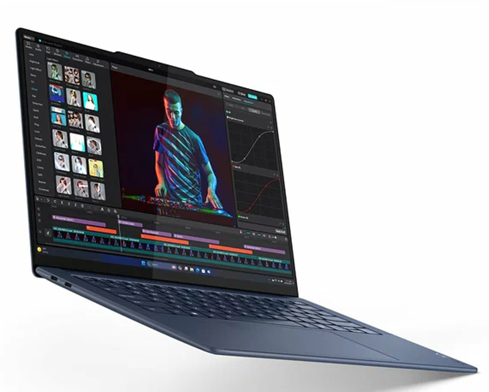 14" Ноутбук Lenovo Yoga Slim 7 PRO Blue (2560x1600, AMD Ryzen 7 7840HS, RAM 32ГБ, SSD 512ГБ, Nvidia GeForce RTX 4050, Win 11 Pro)