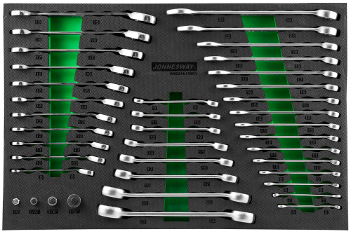 W106246139SV Набор ключей гаечных и адаптеров в EVA ложементе 560х400 мм, 39 предметов