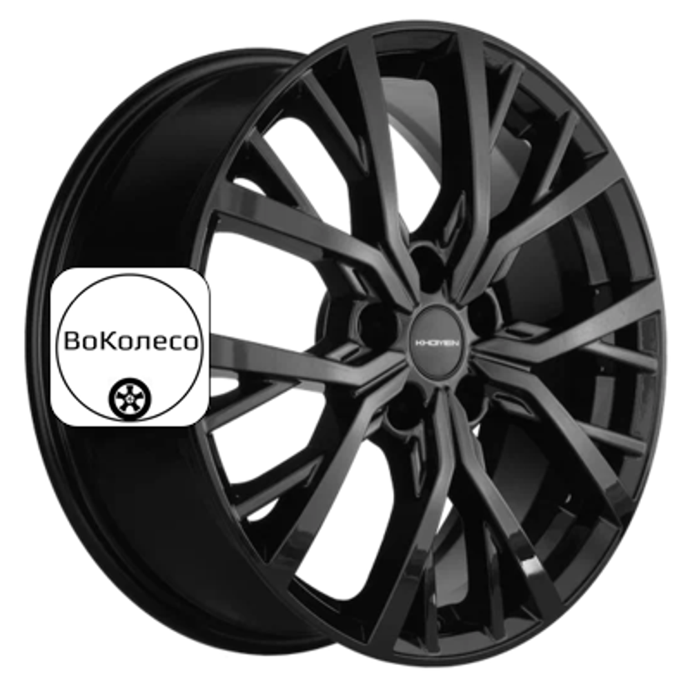 7x18/5x114,3 ET35 D66,1 KHW1806 (Koleos) Black Khomen Wheels