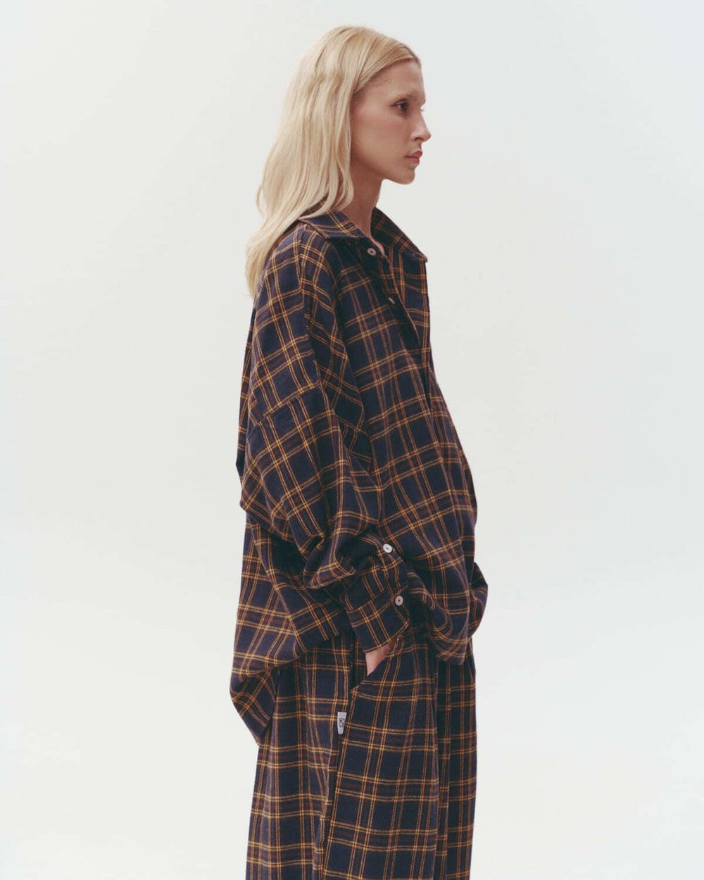 Рубашка One Two Cowboy Shirt темно-синяя