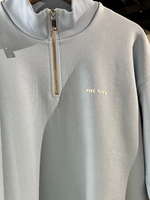 Олимпийка из плотного футера без начеса голубая