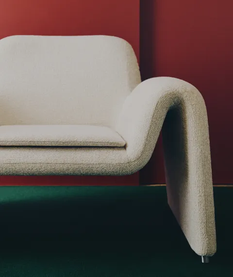 Кресло Melvia из бежевого шенилла