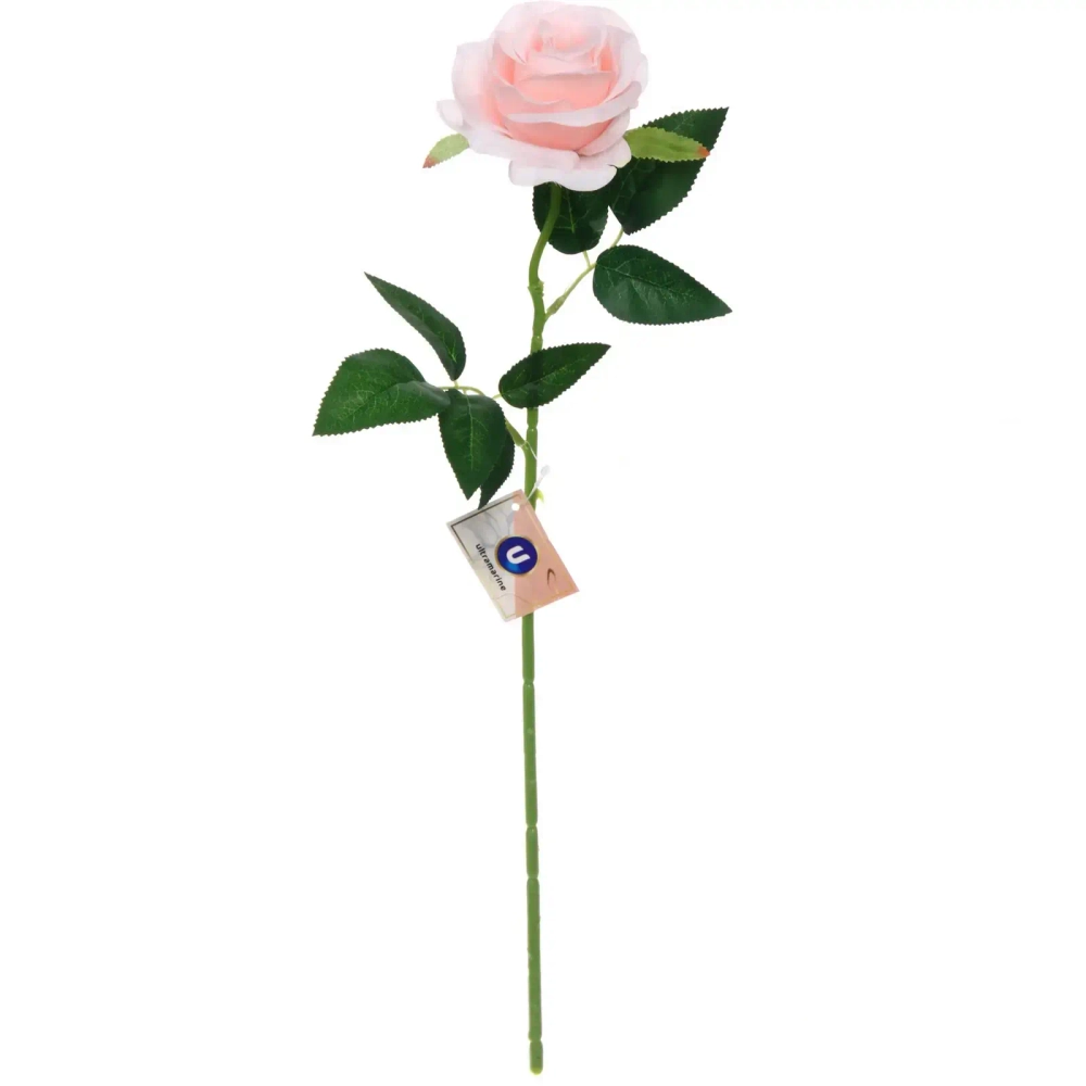 Цветок искусственный 50см «Роза» розовая