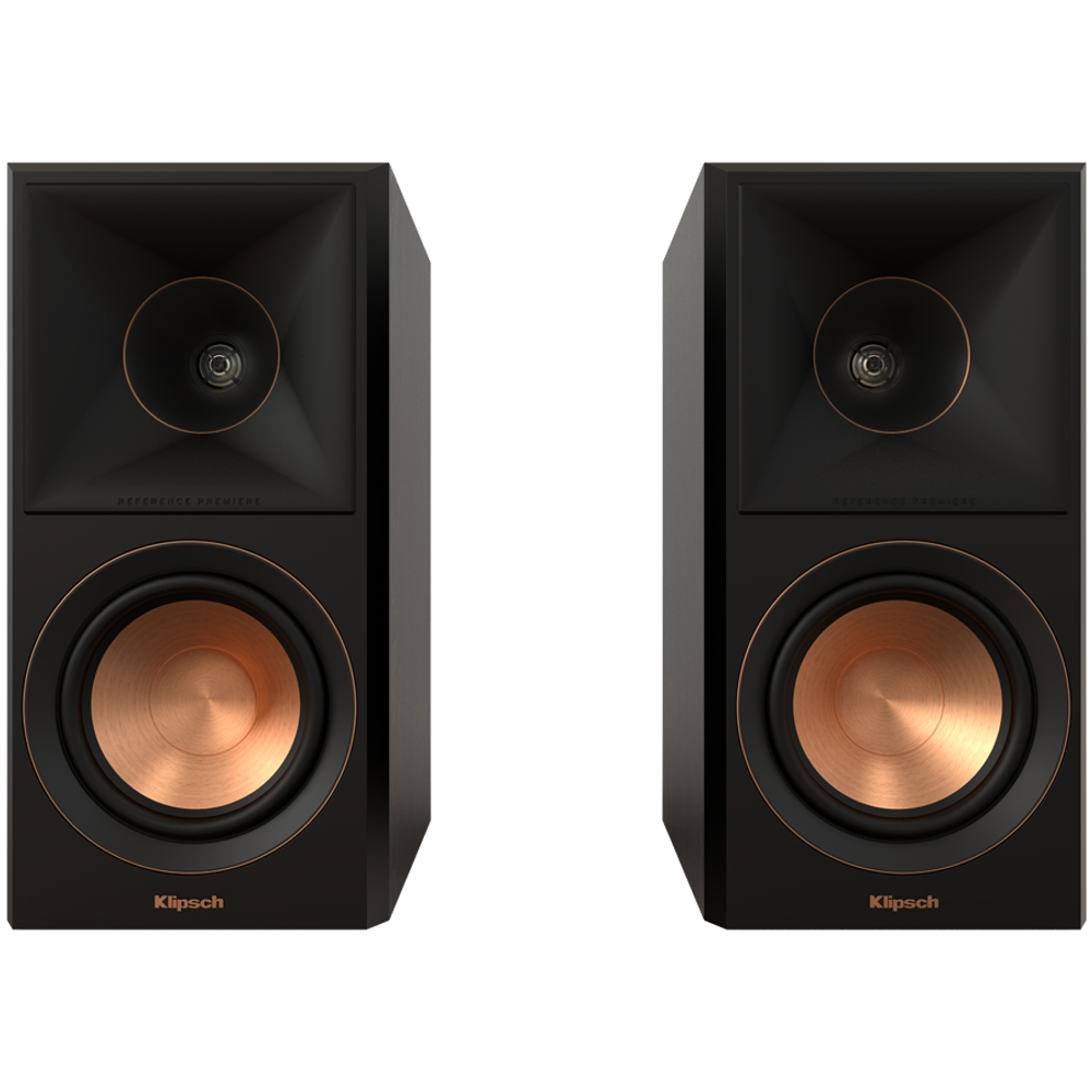 Klipsch Reference Premiere RP-500M II Bookshelf Speakers, Ebony, Pair
