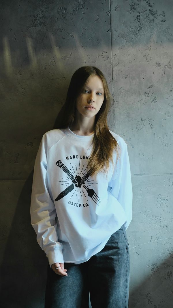 Лонгслив Fork and Knife белый - фото 6