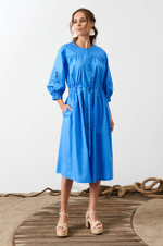 51549 Платье женское (голубой)