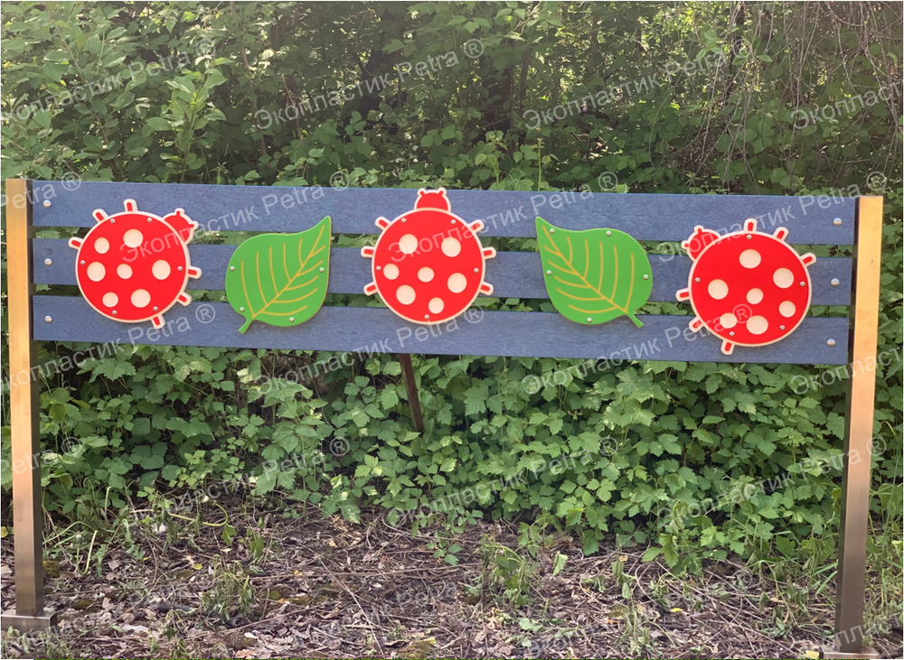 Забор уличный из экопластика Природа, секция 1490х400 мм