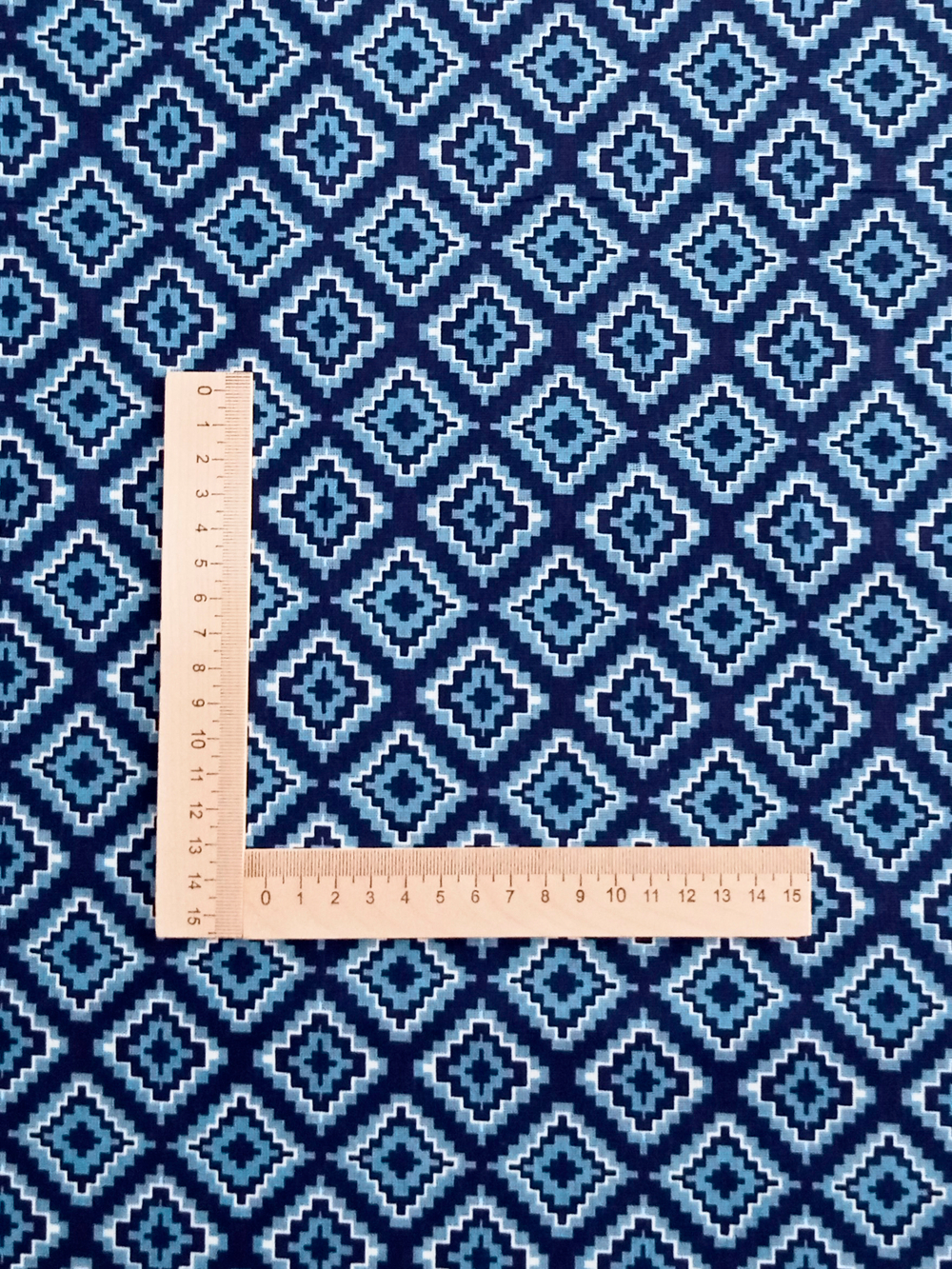 Ткань бязь плательная, рис. "Ромбы", ширина 150 см, арт. 122