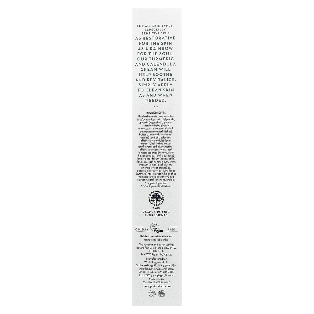 The Organic Skin Co., Task Force Nine, успокаивающий крем, 60 мл (2 жидк. унц.)