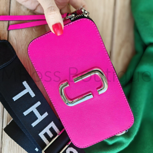 Розовая сумка Logo Snapshot Pink Multi Marc Jacobs