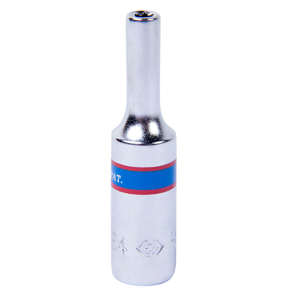 Головка торцевая глубокая TORX Е-стандарт 1/4&quot;, E4 KING TONY 227504M