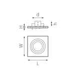 i51907 Светильник INTERO 16 QUADRO GU10 (217519+217607)