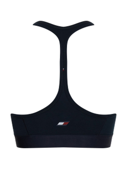 ТОП теннисный Tommy Hilfiger Mid Intensity Tape Racer Bra - desert sky split logo tape