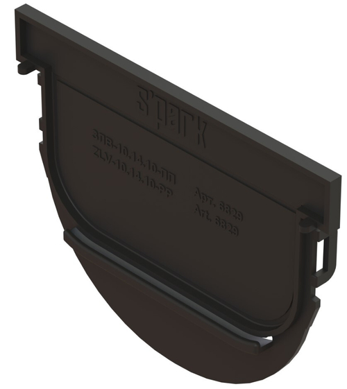 Заглушка Spark ЗЛВ- 10.14.10- ОС 6829/1 (без ушей) монтируется в паз лотка