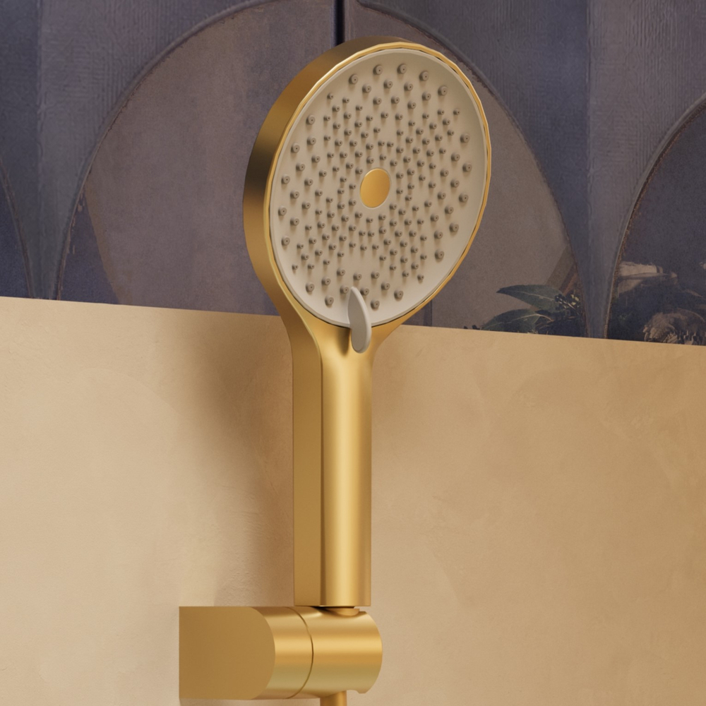 Смеситель для ванны Феерие (Feerie) Vincea VTFW-5FE2BG, брашированное золото