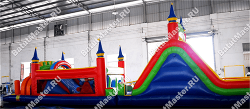 Надувная полоса препятствий "Нарвская крепость"